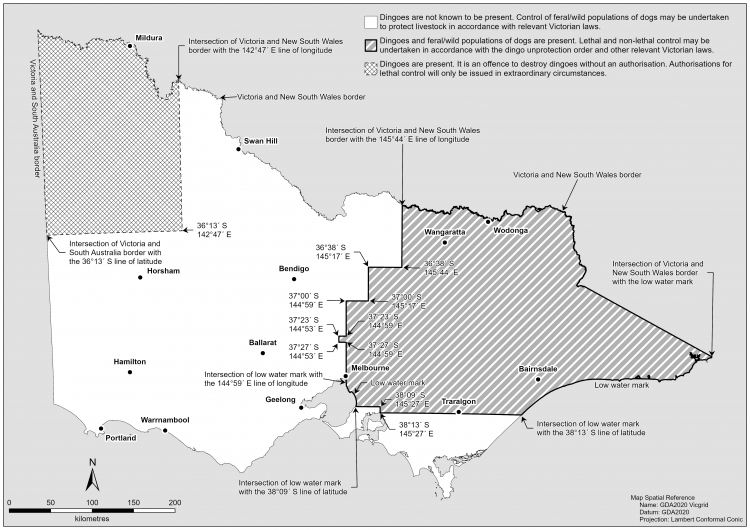 Map showing where the unprotection areas exist