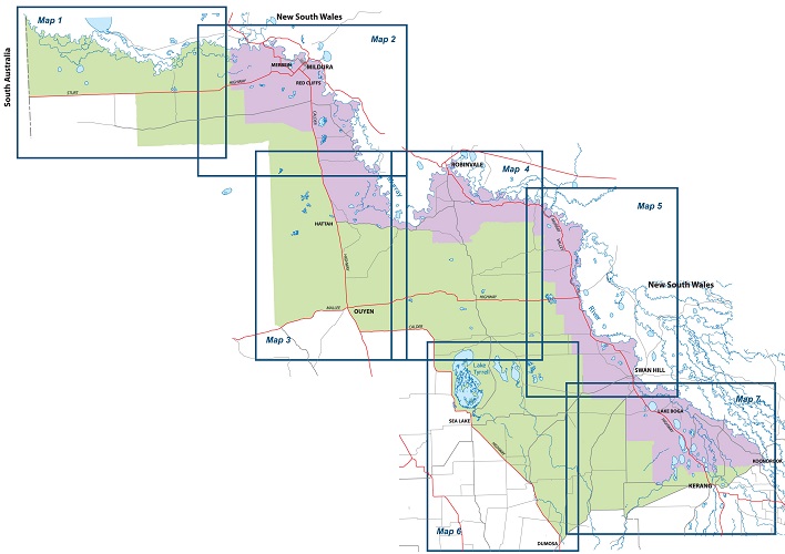 Map of the Extended Mallee and Mid-Murray Agricultural Chemical Control Area