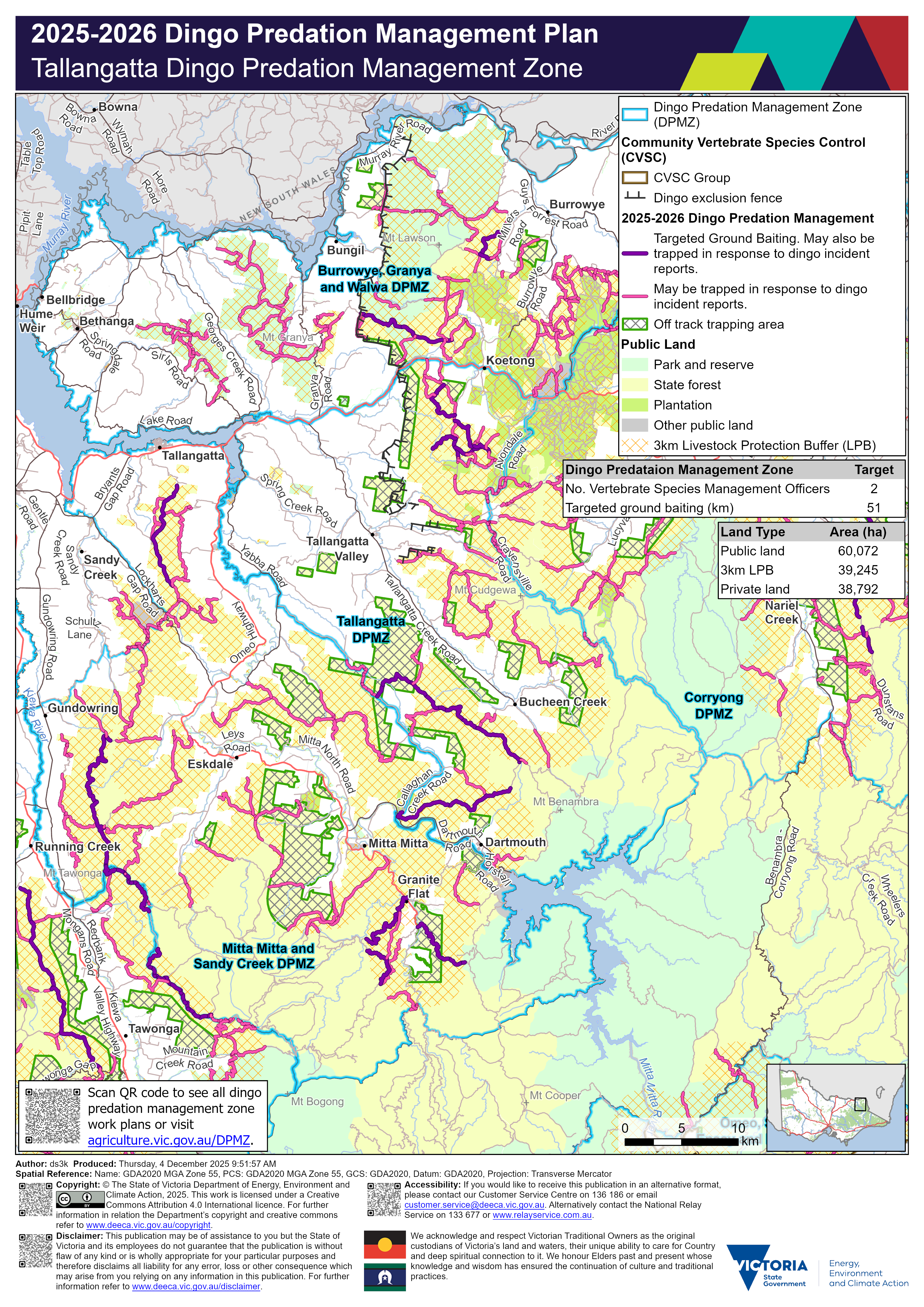 Tallangatta DPMZ 2025 2026