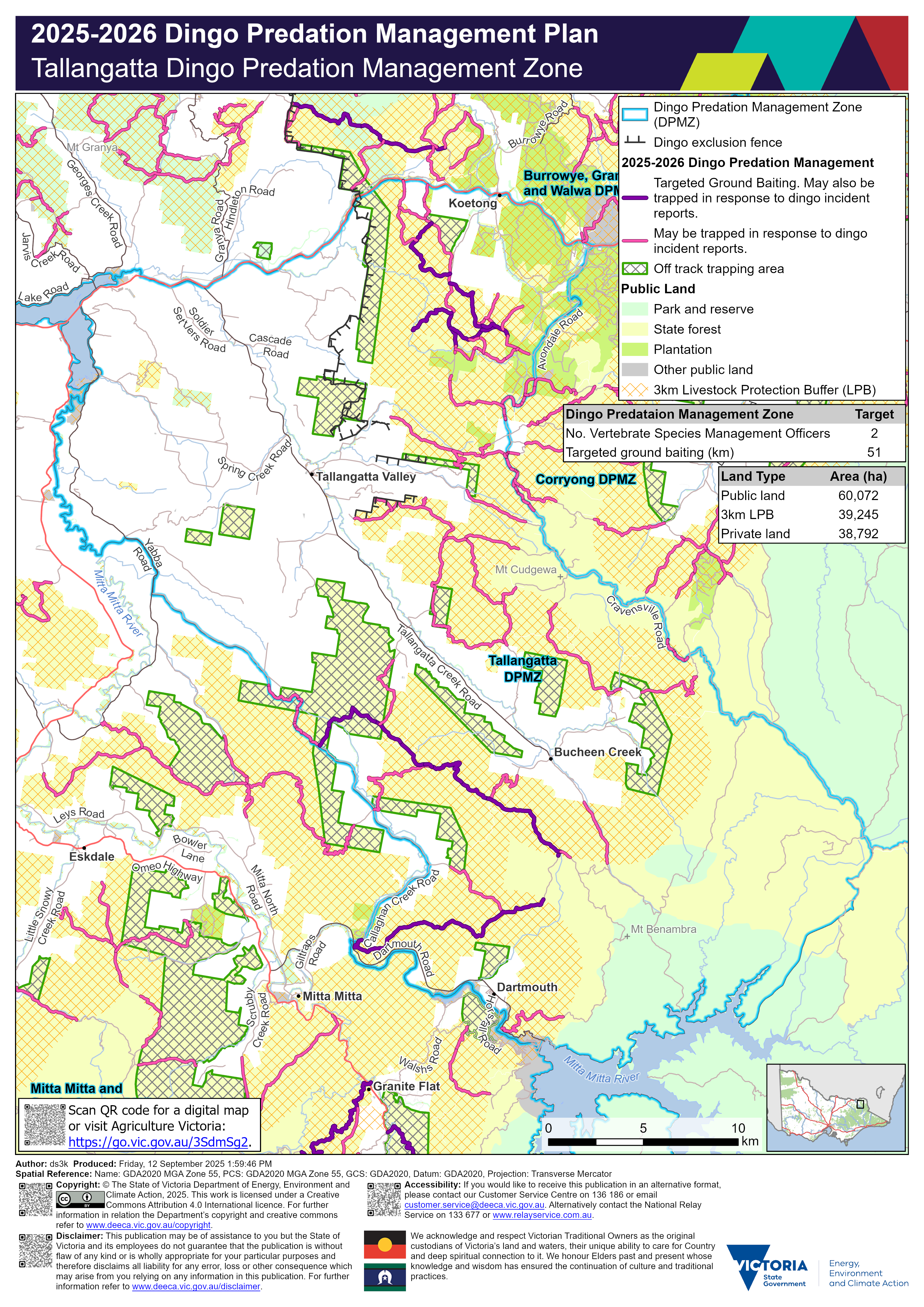 Tallangatta DPMZ 2025 2026
