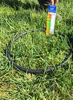 Pasture being measured