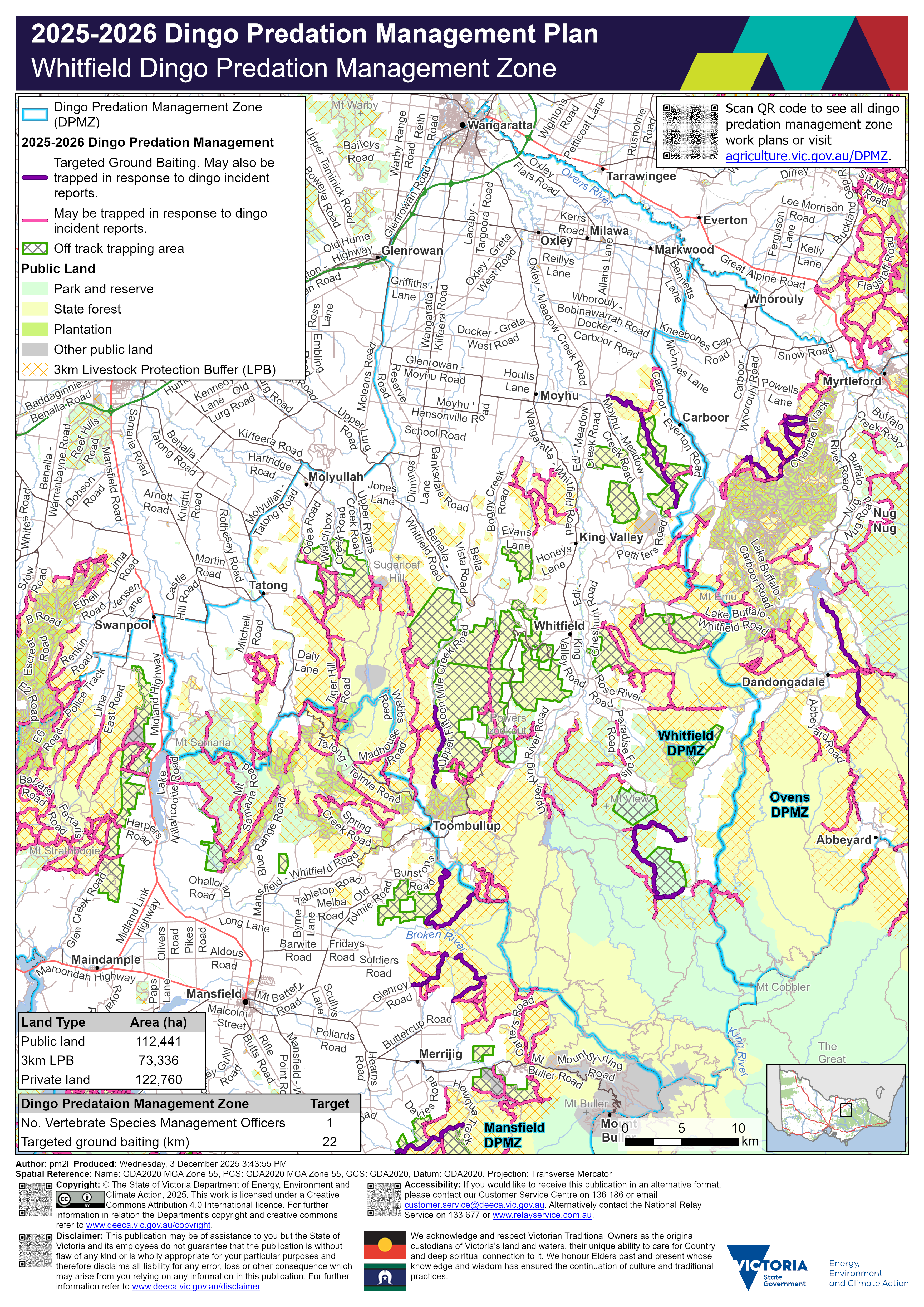 Whitfield DPMZ 2025 2026