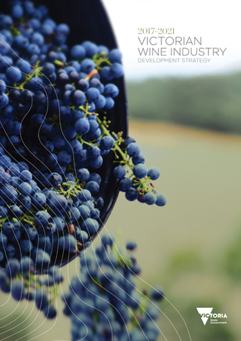 Cover of the 2017 to 2021 Victorian Wine Industry Development Strategy