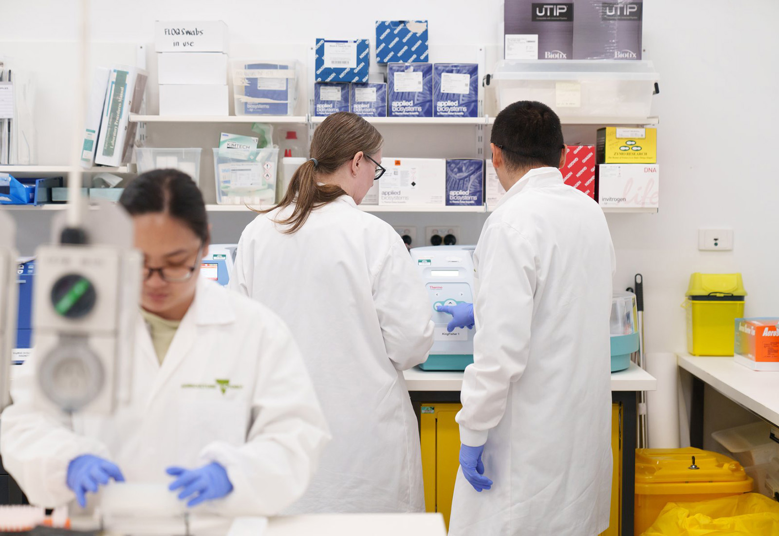 Research in action at AgriBio, a hub for collaborative agricultural and bioscience innovation.