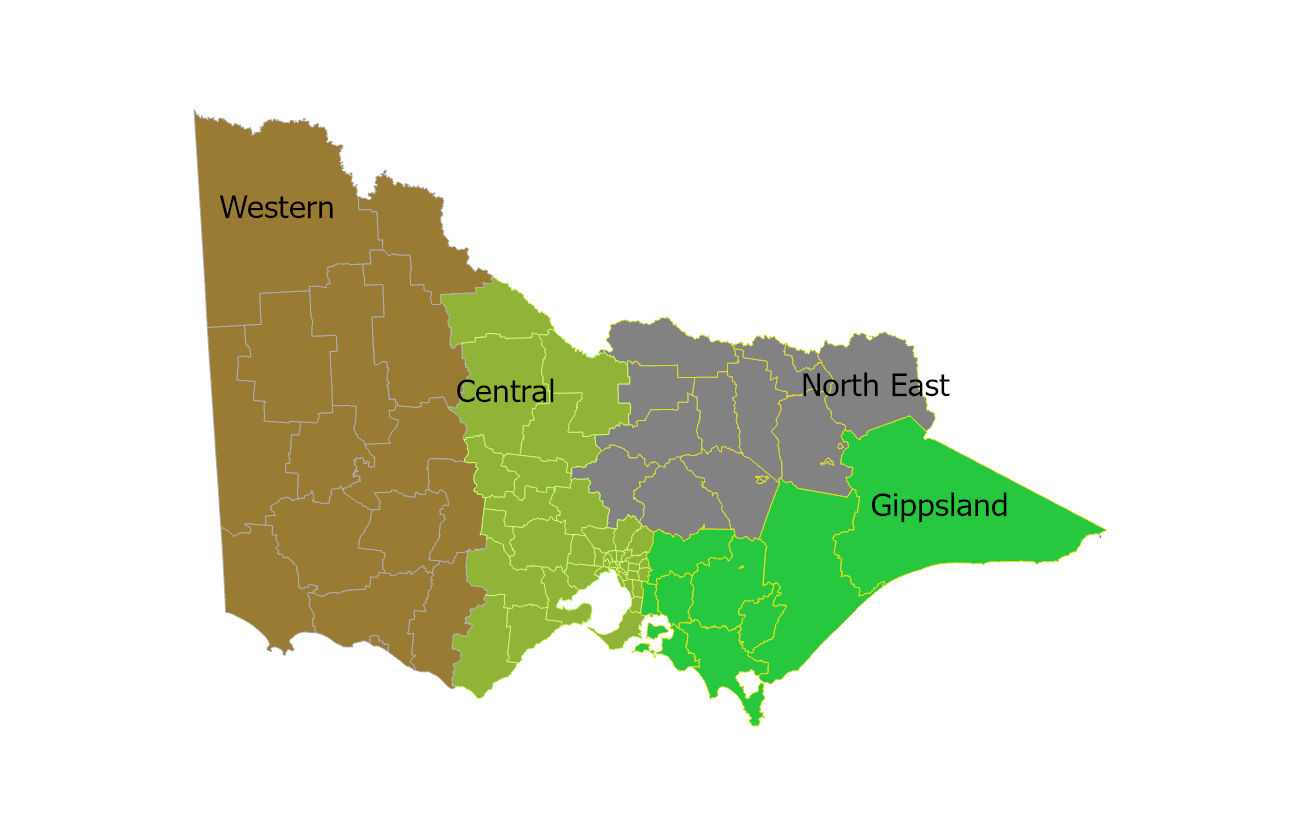 Eligible areas for phase 1 of farm utilisation program