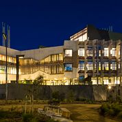Front of the AgriBio building Centre for AgriBioscience