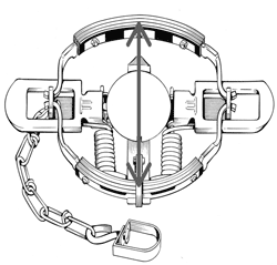 Diagram indicating jaw spread measurement