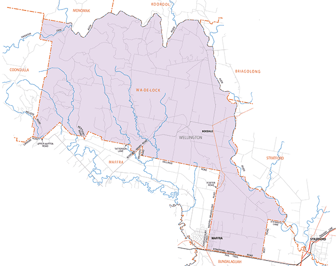 Map of Boisdale Agricultural Chemical Control Area