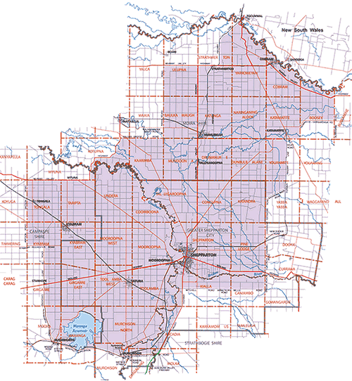 Map of the Goulburn Valley Agricultural Chemical Control Area