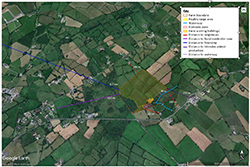 An image of fields from above