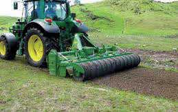 Paddock with power harrow
