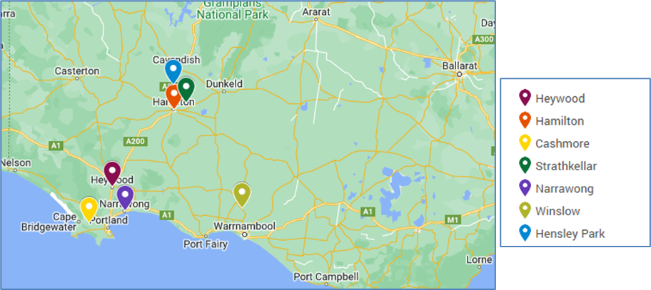 Location of trap sites (Google Map data 2022)